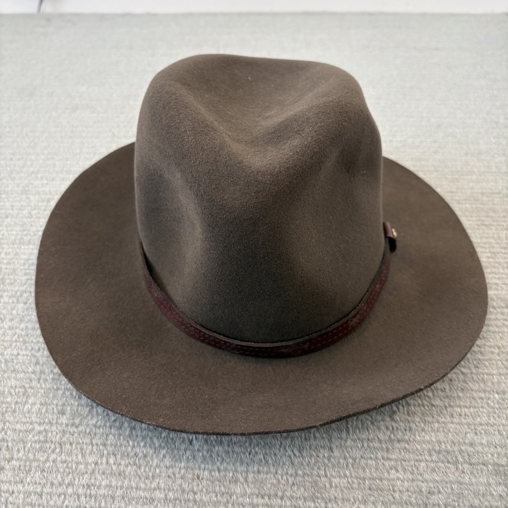 Rag & Bone 100% Wool Olive Hat Size Medium Flexible Floppy Wide Brim Made in USA